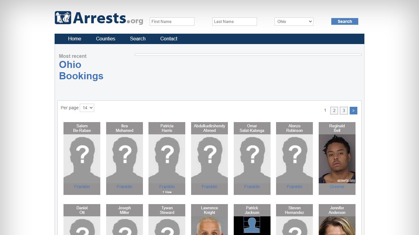 Ohio Arrests and Inmate Search